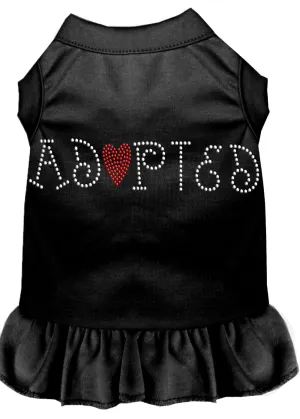 Adopted Rhinestone Dress Black Xl