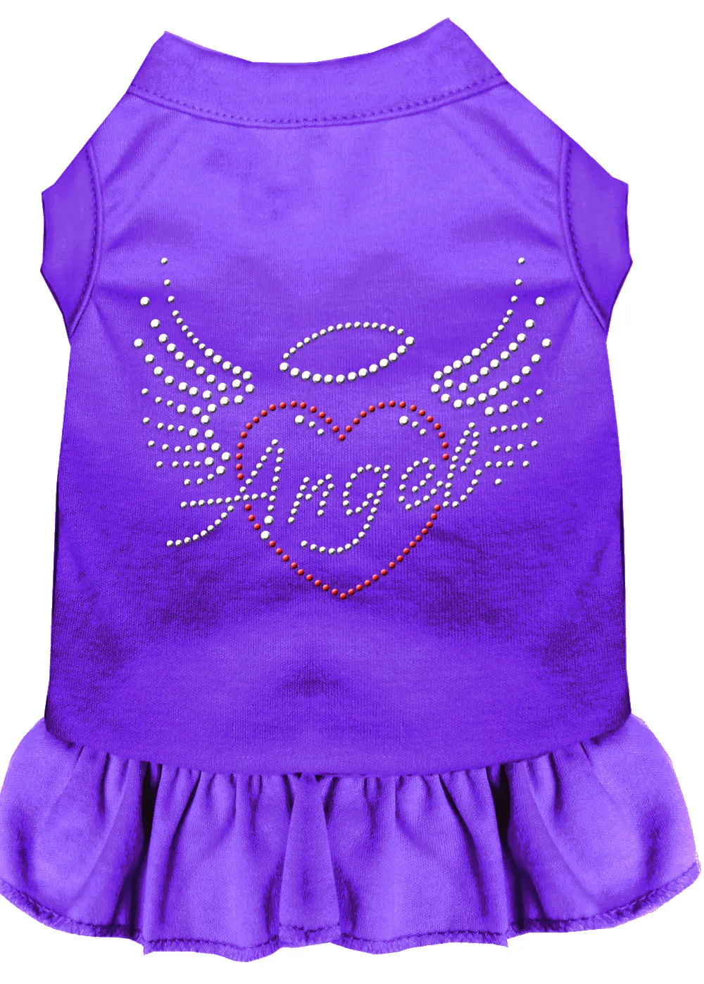 Angel Heart Rhinestone Dress Purple Xl