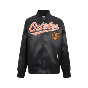BALTIMORE ORIOLES CLASSIC BIG BOYS SATIN JACKET (BLACK)