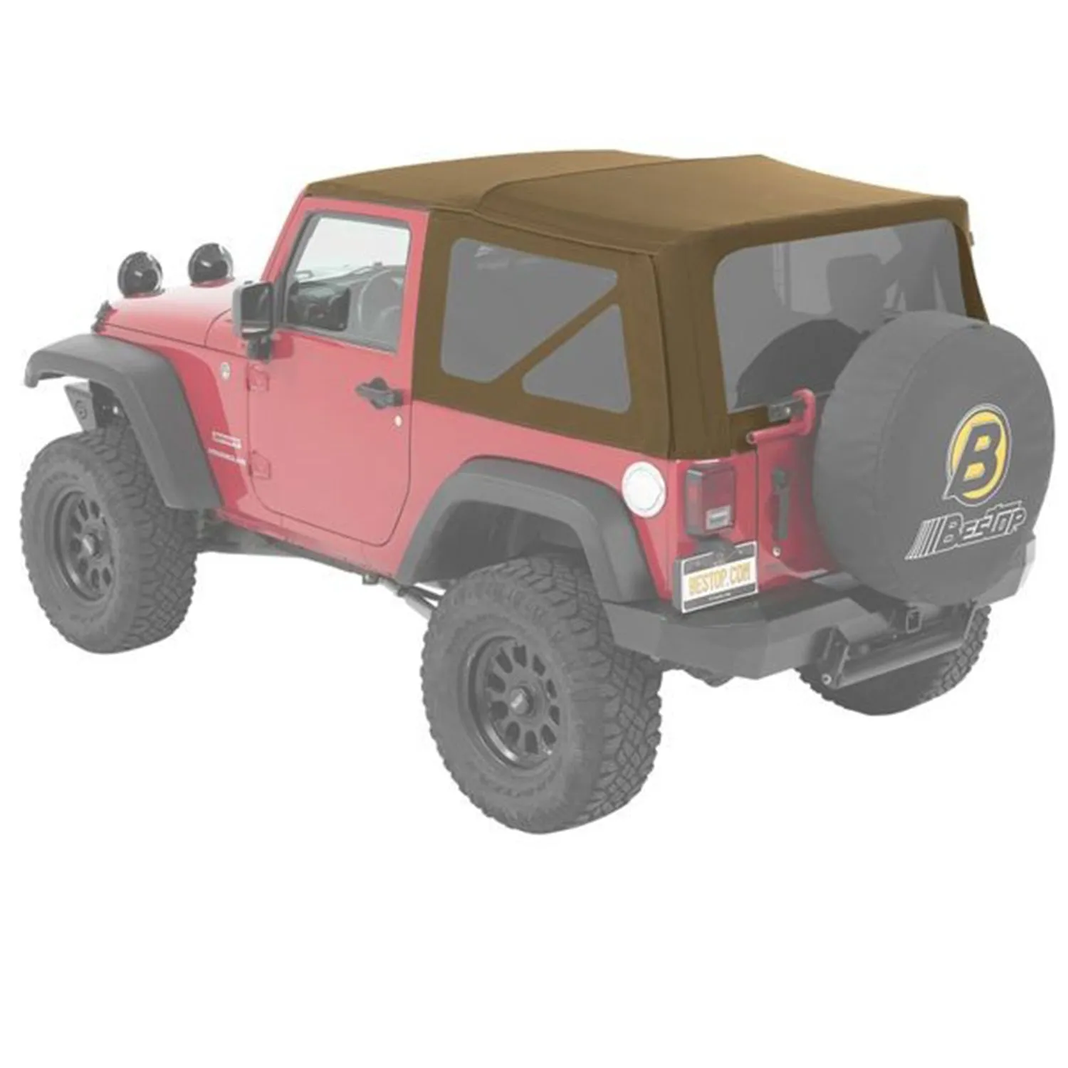 Bestop Supertop NX Twill For 2007-2018 Jeep Wrangler JK