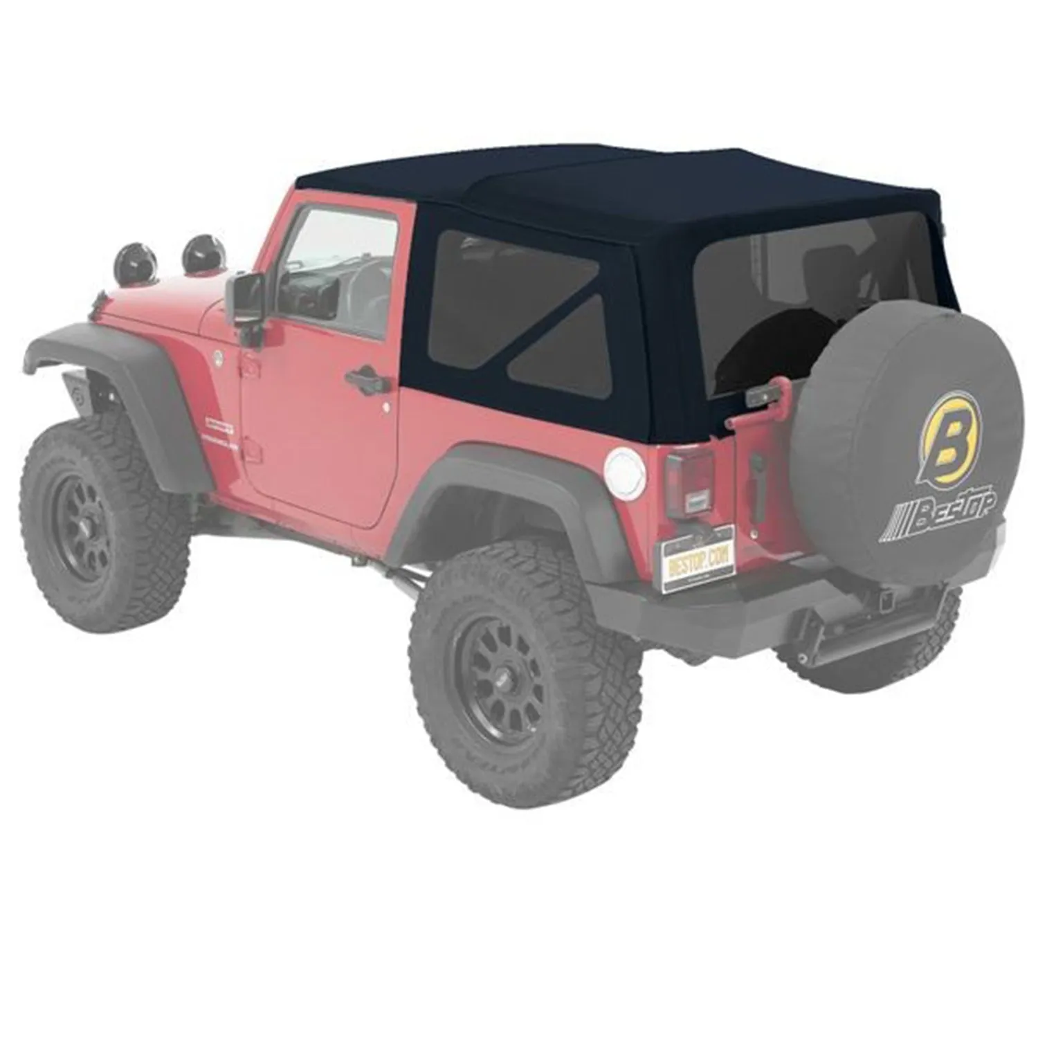 Bestop Supertop NX Twill For 2007-2018 Jeep Wrangler JK