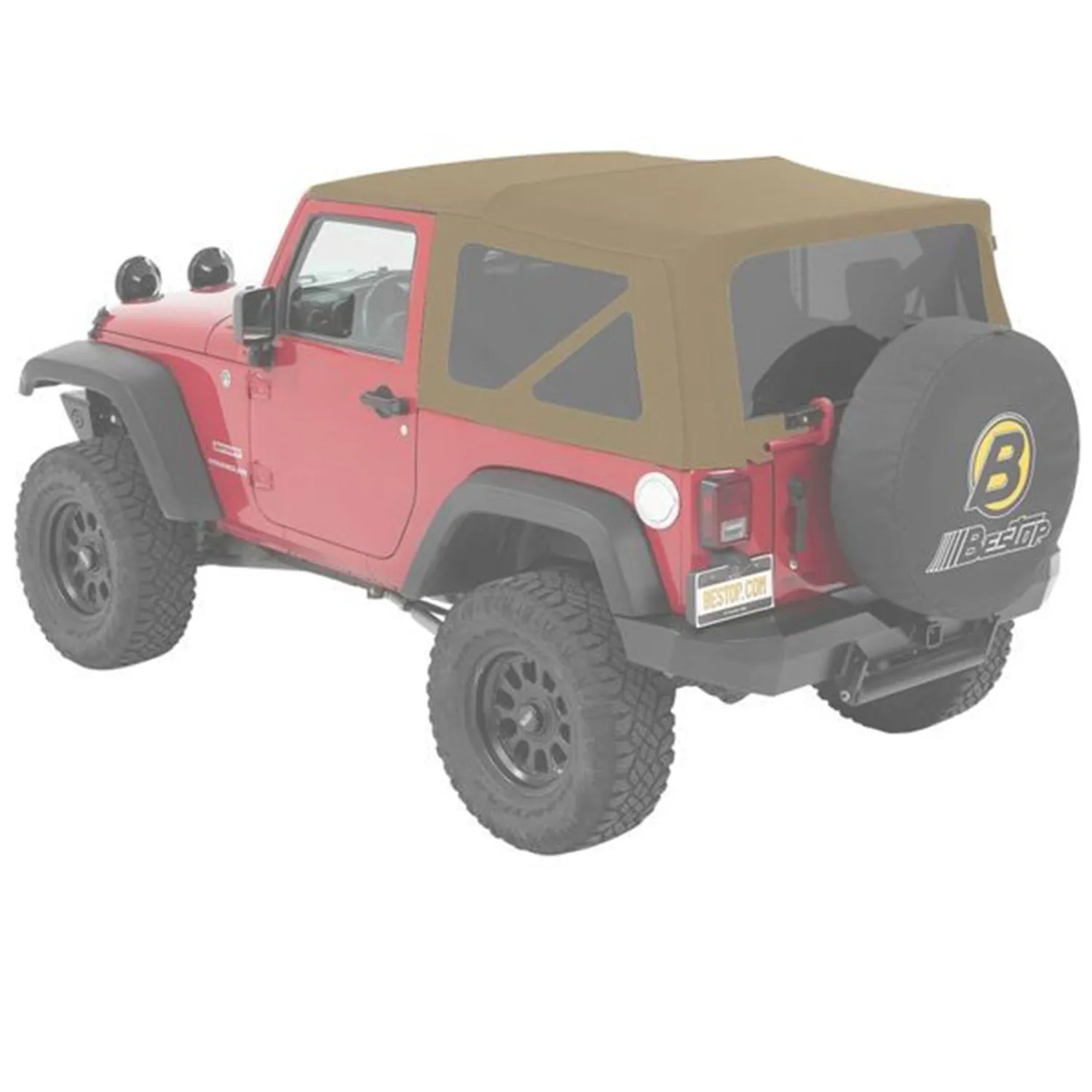 Bestop Supertop NX Twill For 2007-2018 Jeep Wrangler JK