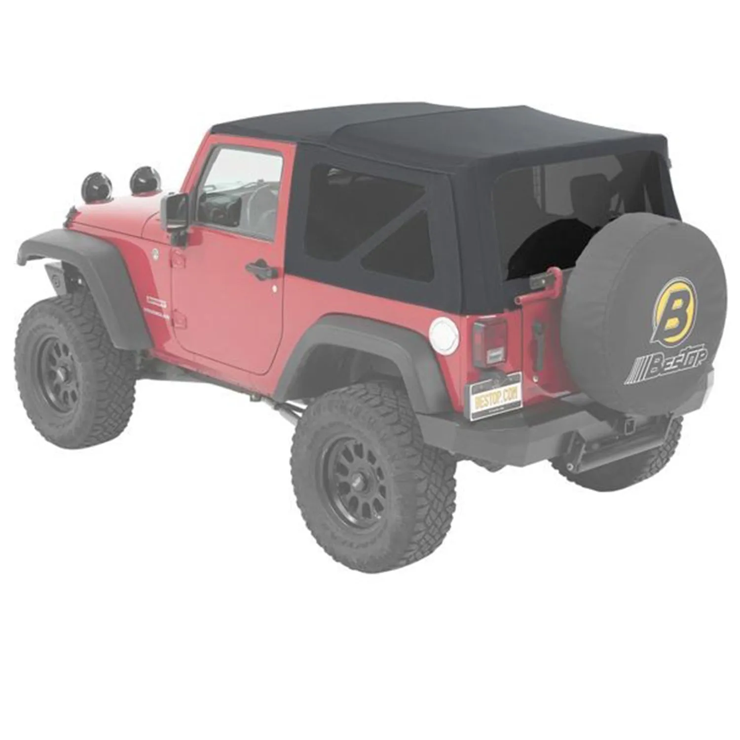 Bestop Supertop NX Twill For 2007-2018 Jeep Wrangler JK