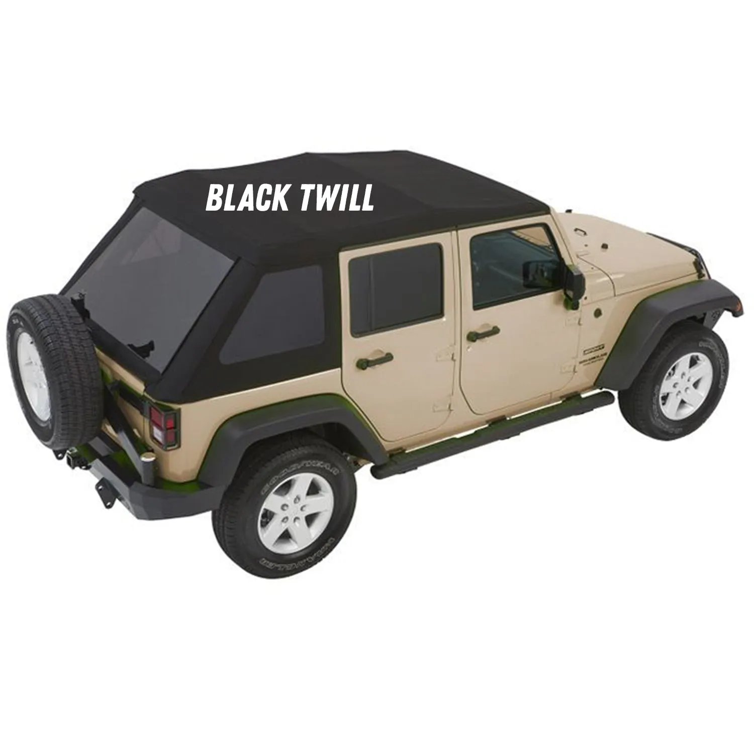 Bestop Trektop NX Glide Convertible Soft Top For 2007-2018 Jeep Wrangler jk