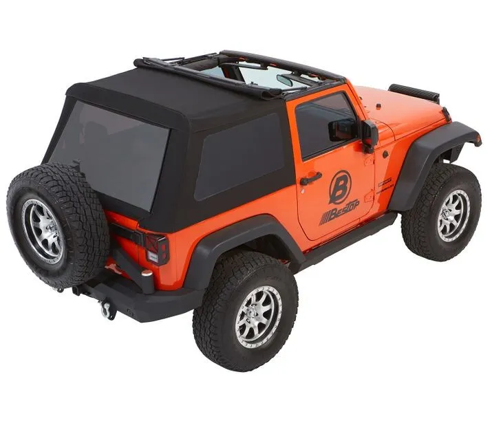 Bestop Trektop NX Glide Convertible Soft Top For 2007-2018 Jeep Wrangler jk