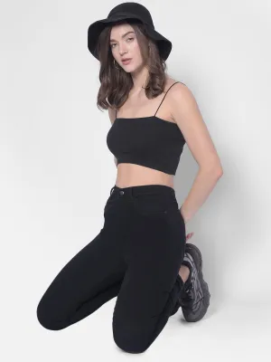 Black High-Rise Jeans