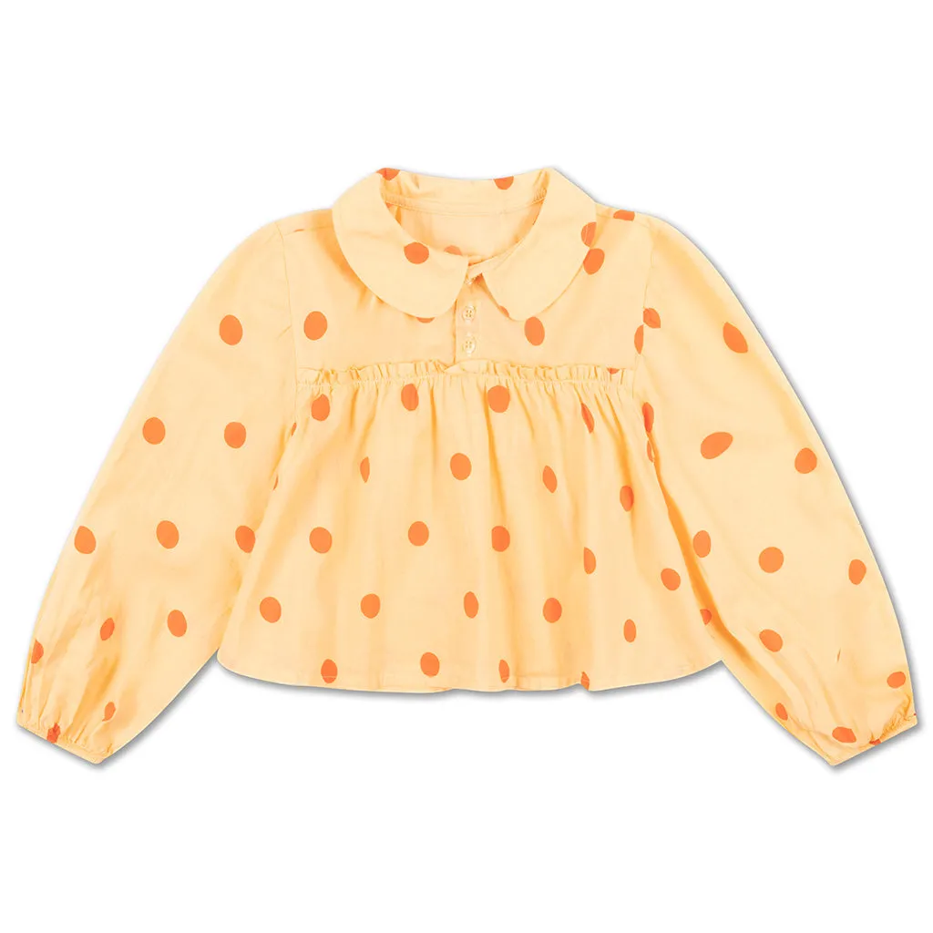 Blouse Fancy Collar Soft Tango Dot