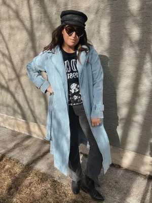 Brunette Caitlin Denim Trench
