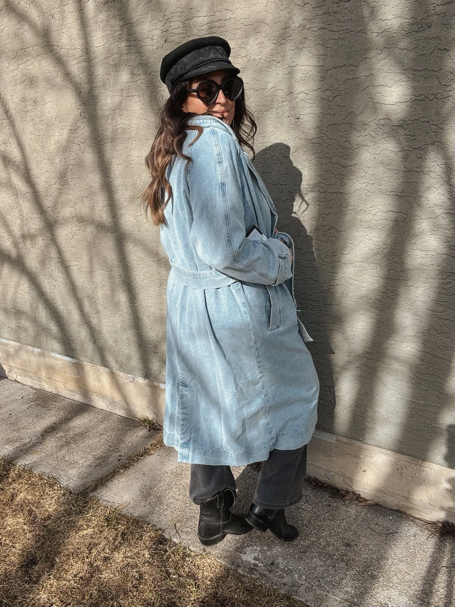 Brunette Caitlin Denim Trench