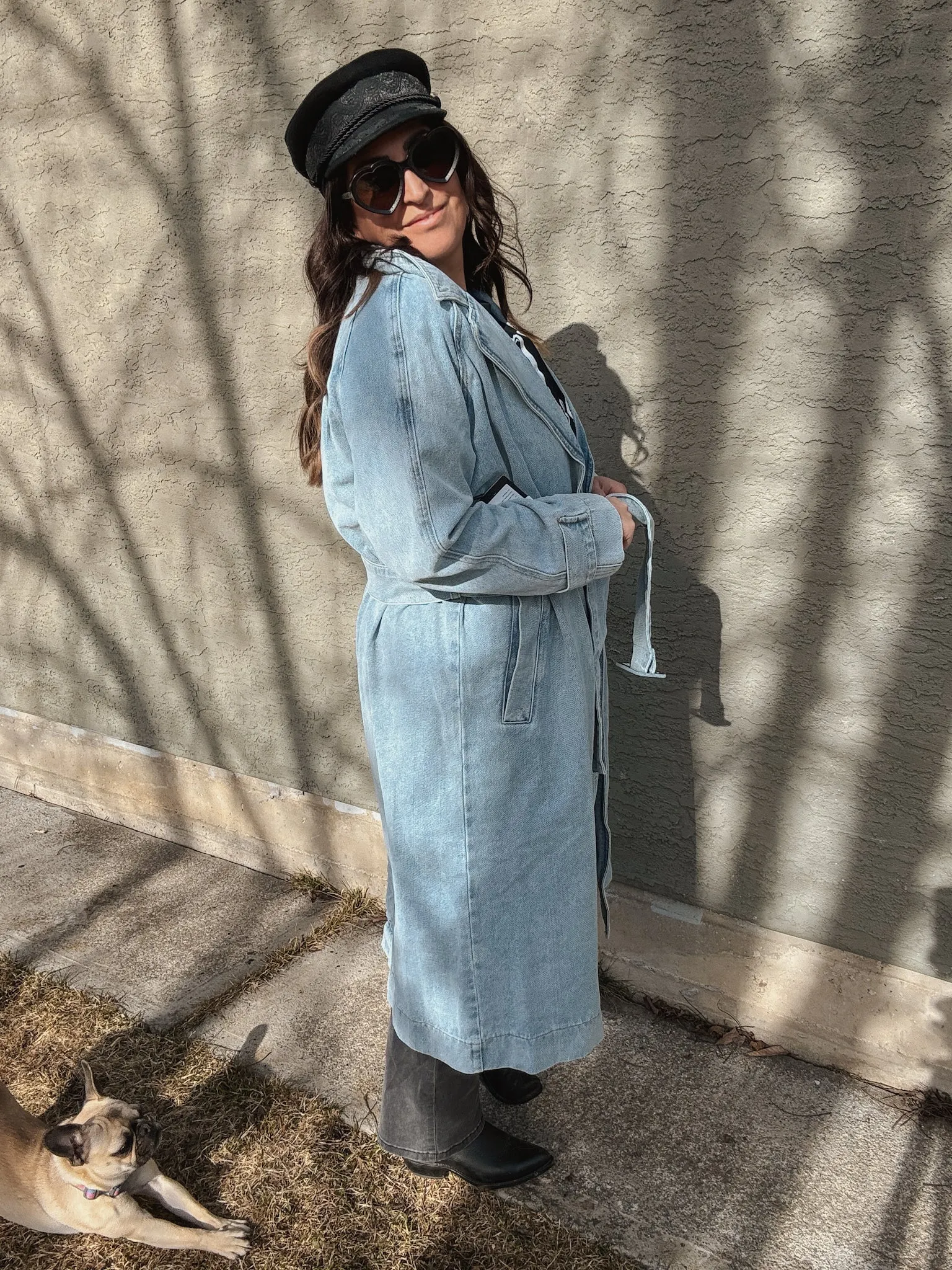 Brunette Caitlin Denim Trench