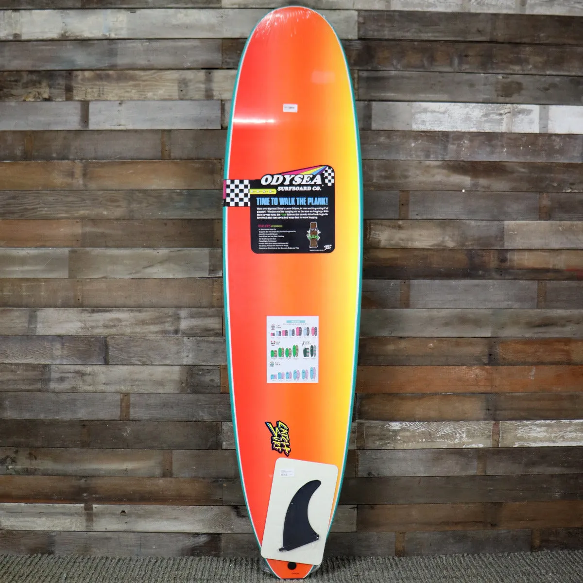 Catch Surf Odysea Plank Single Fin 8'0 x 23 x 3 ⅜ Surfboard - Emerald Green