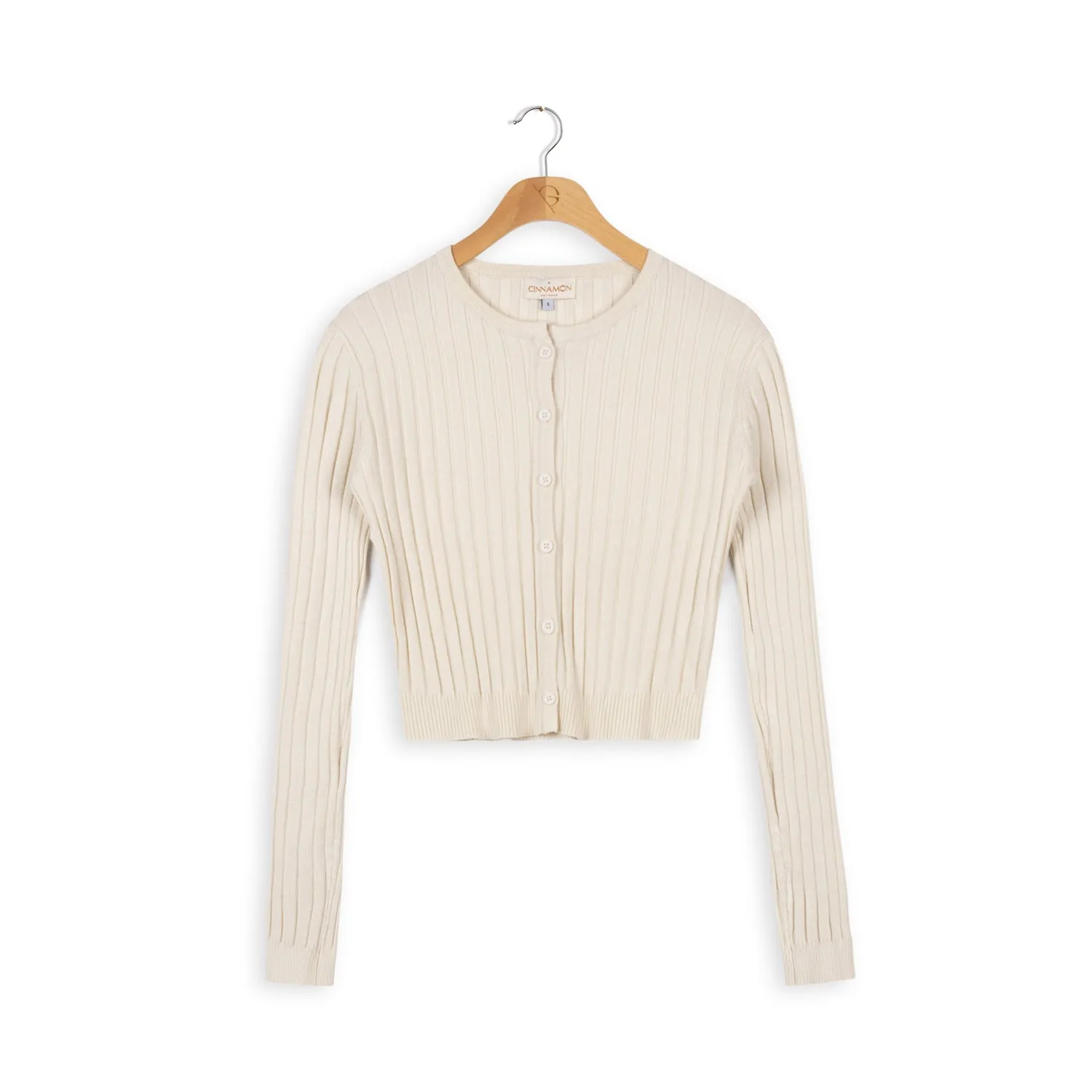 cinnamon cropped cardigan