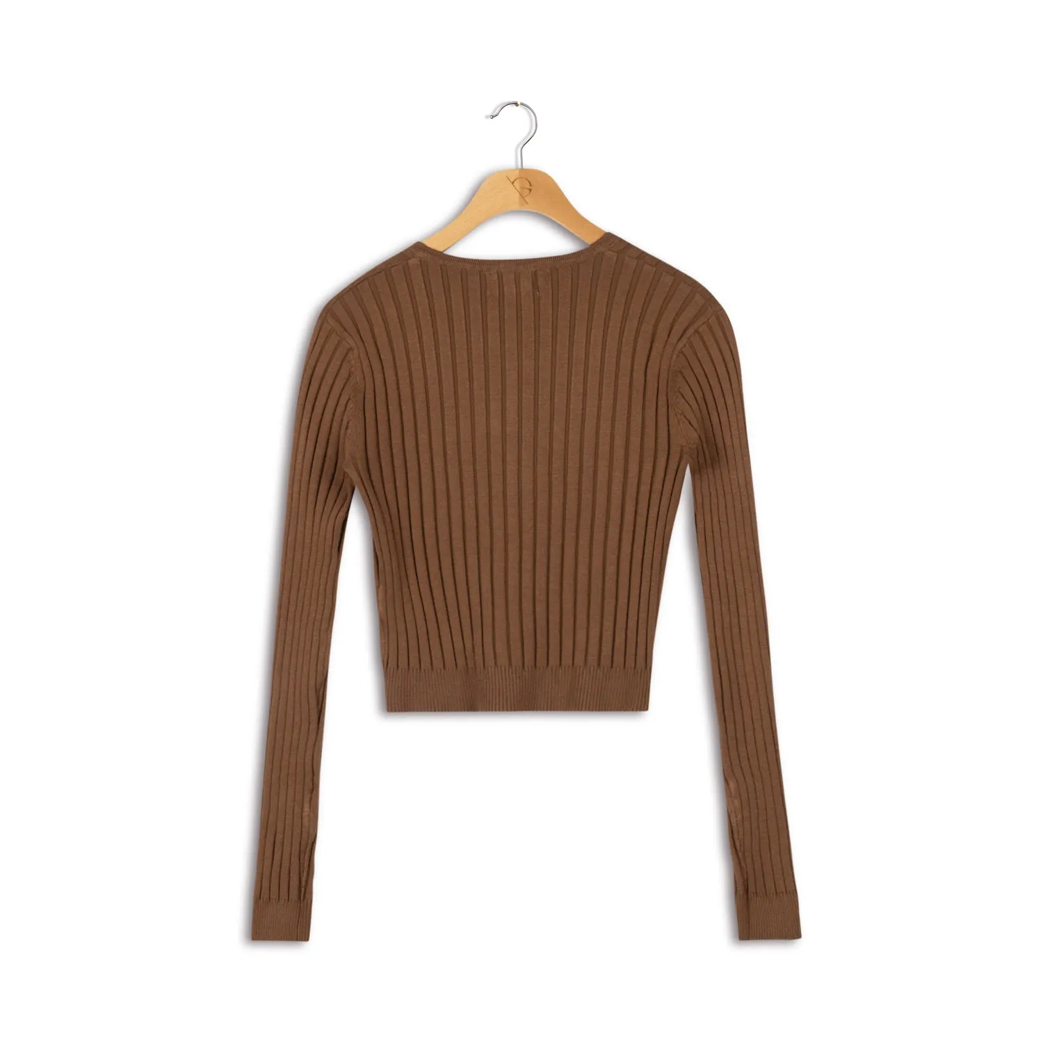 cinnamon cropped cardigan