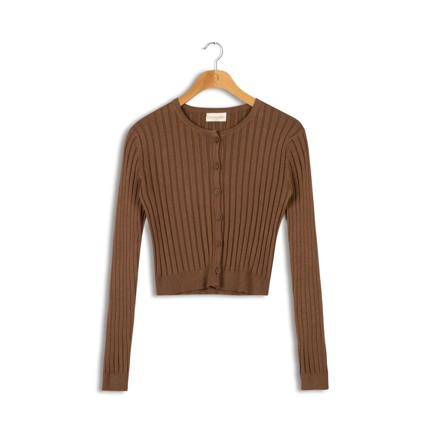 cinnamon cropped cardigan