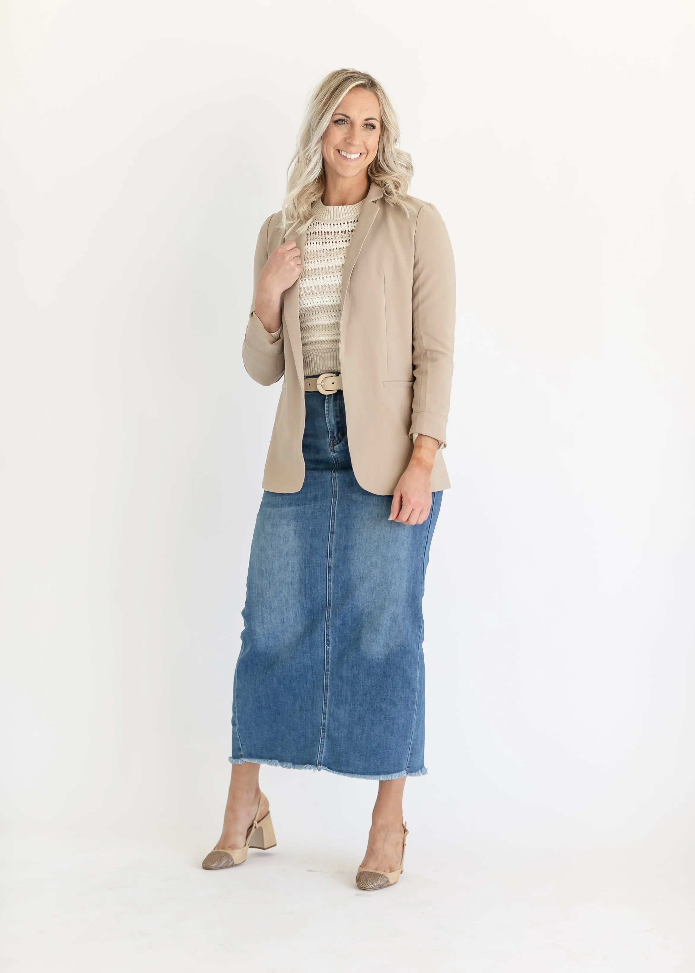 Classic Open Front Blazer - FINAL SALE