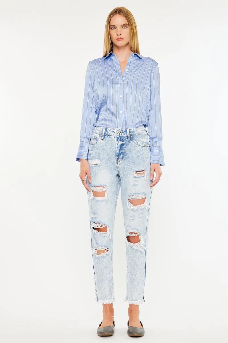 Collie High Rise Mom Jeans