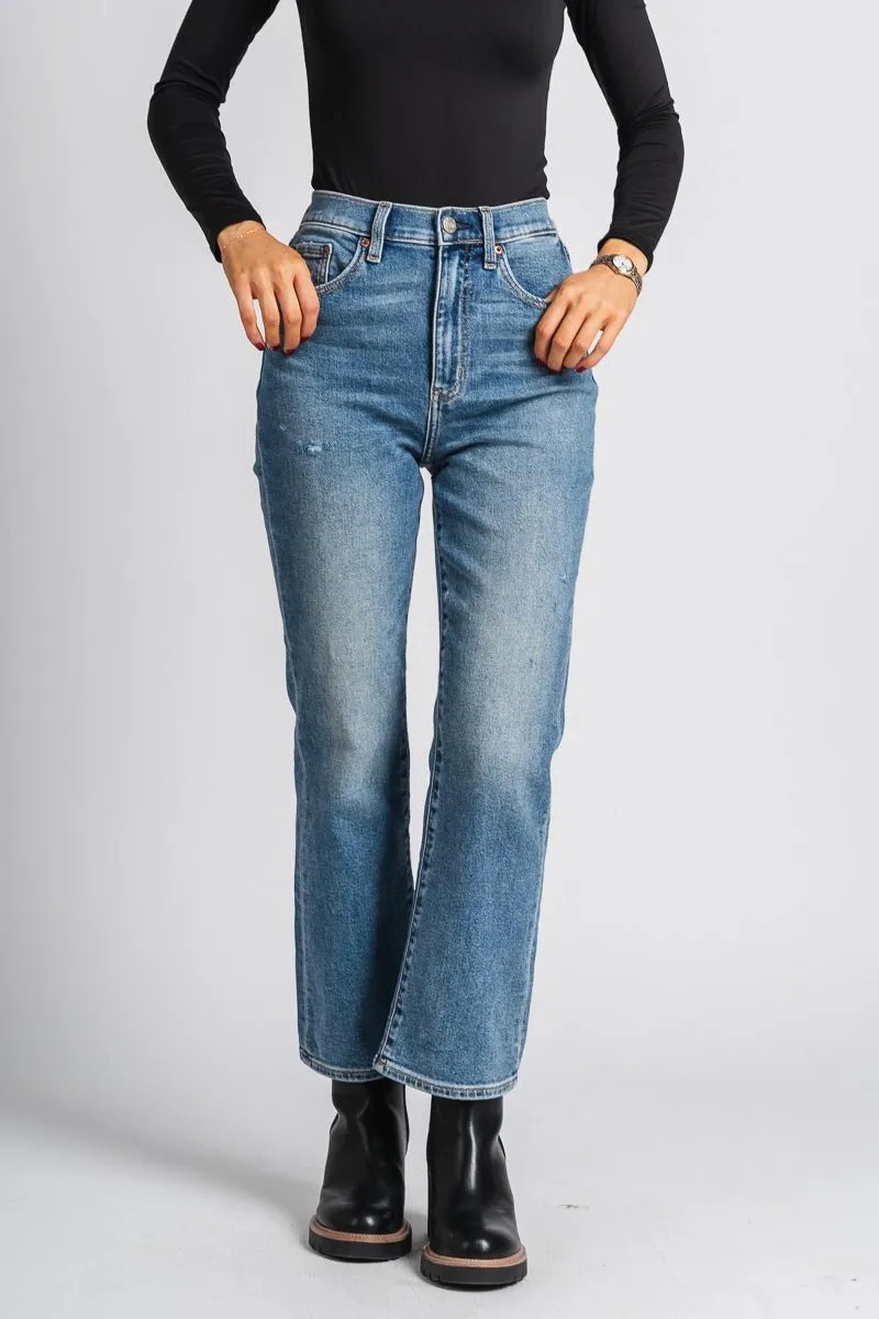 Daze Shygirl high rise crop flare jeans PDA