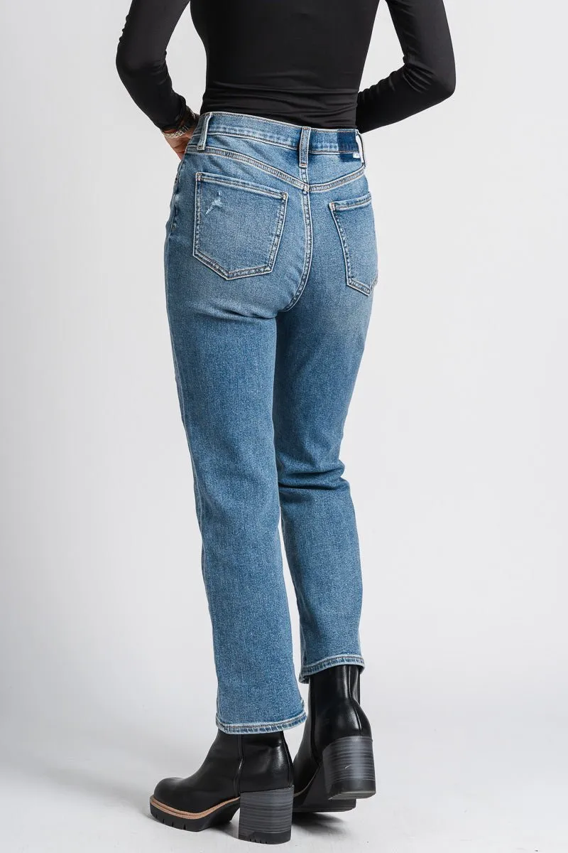 Daze Shygirl high rise crop flare jeans PDA