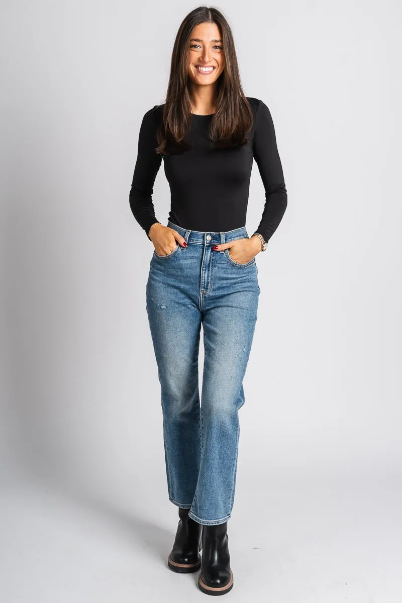 Daze Shygirl high rise crop flare jeans PDA