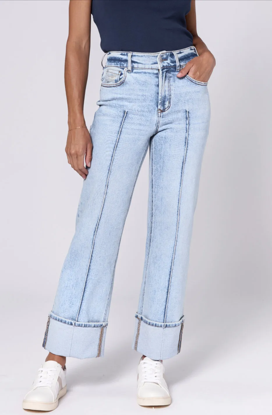 Dear John Holly High Rise Cuffed Hem Jeans Lakeshore