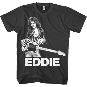 Edward Van Halen 1978 Photo Mens T-Shirt, XL