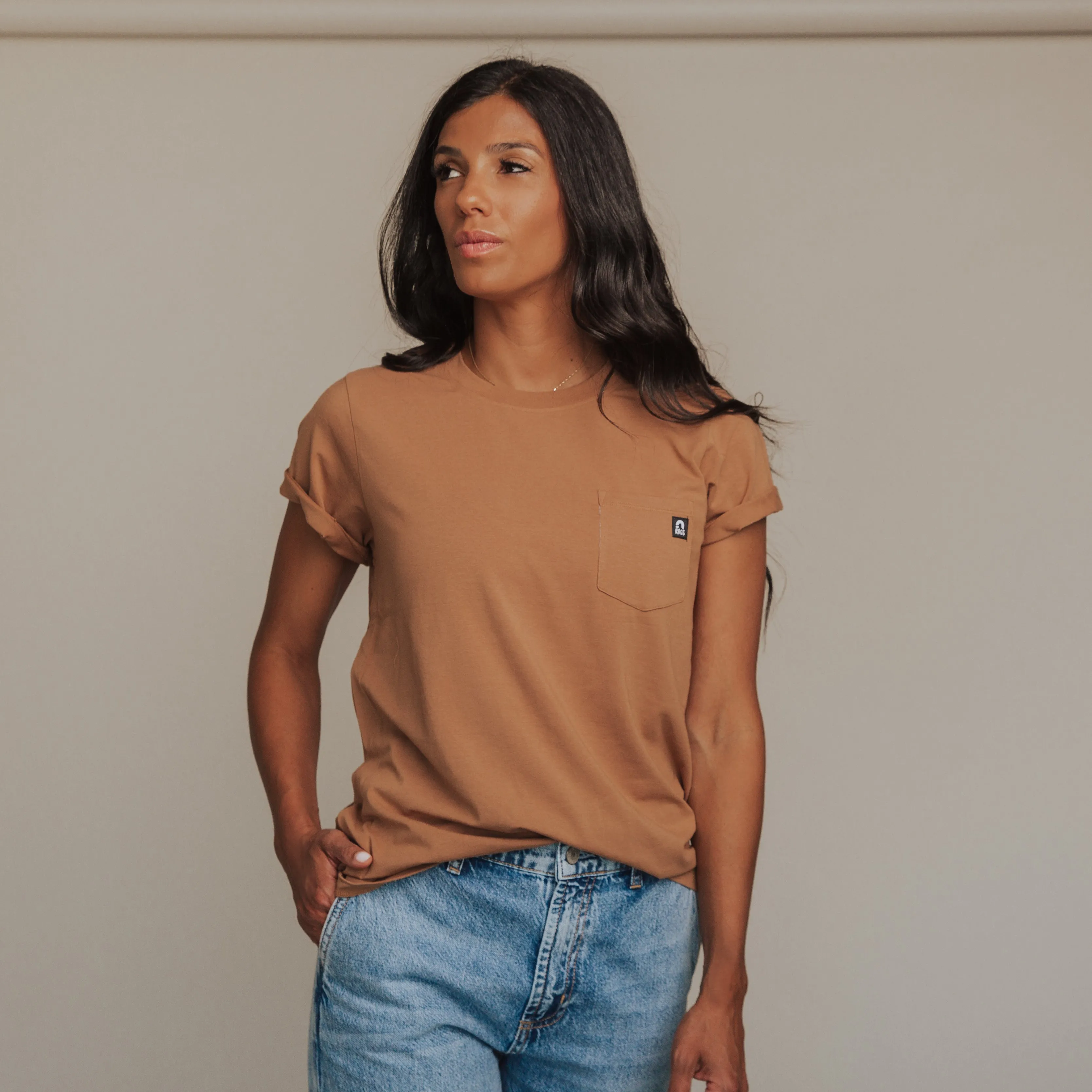 Essentials Women's Tee - 'Camel'
