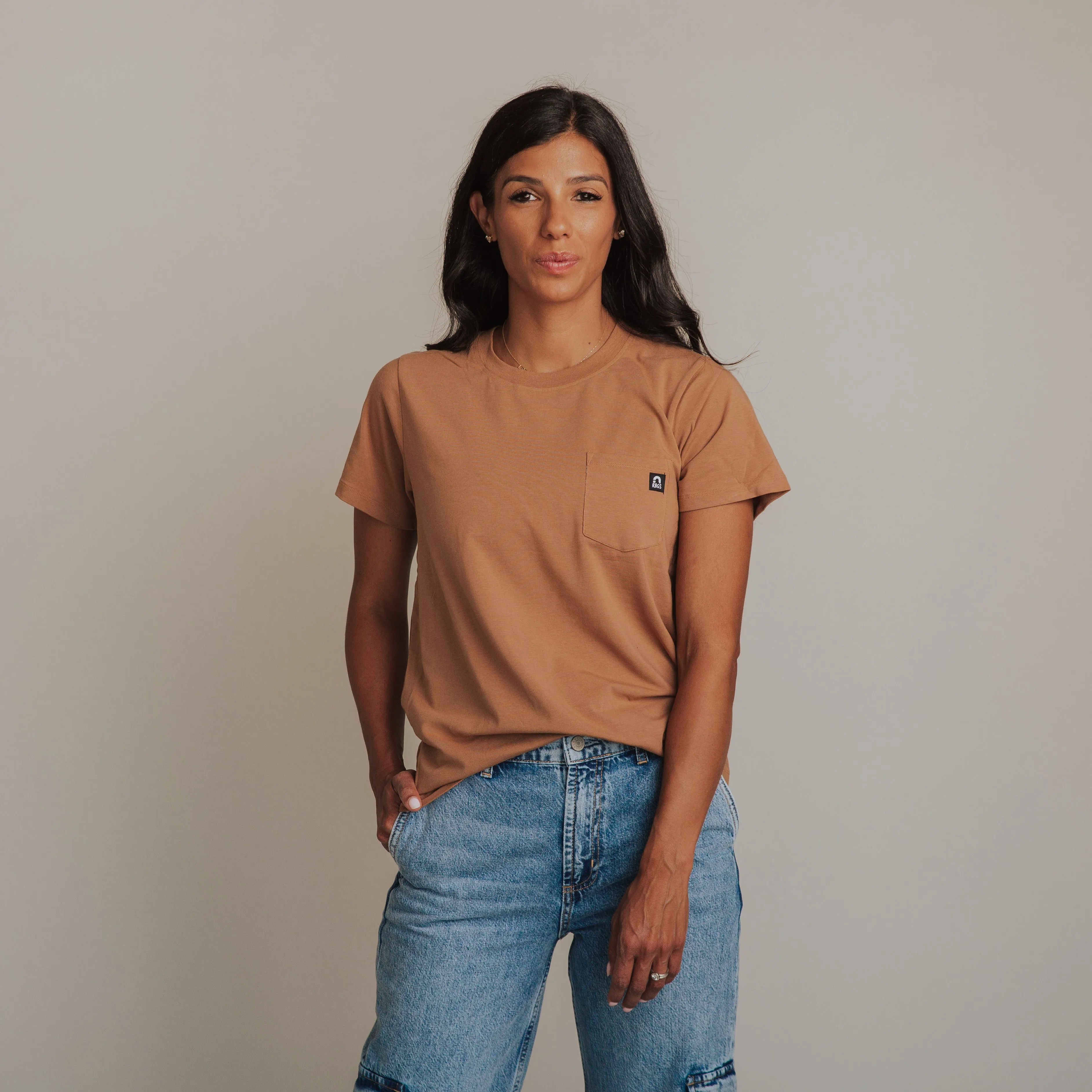 Essentials Women's Tee - 'Camel'