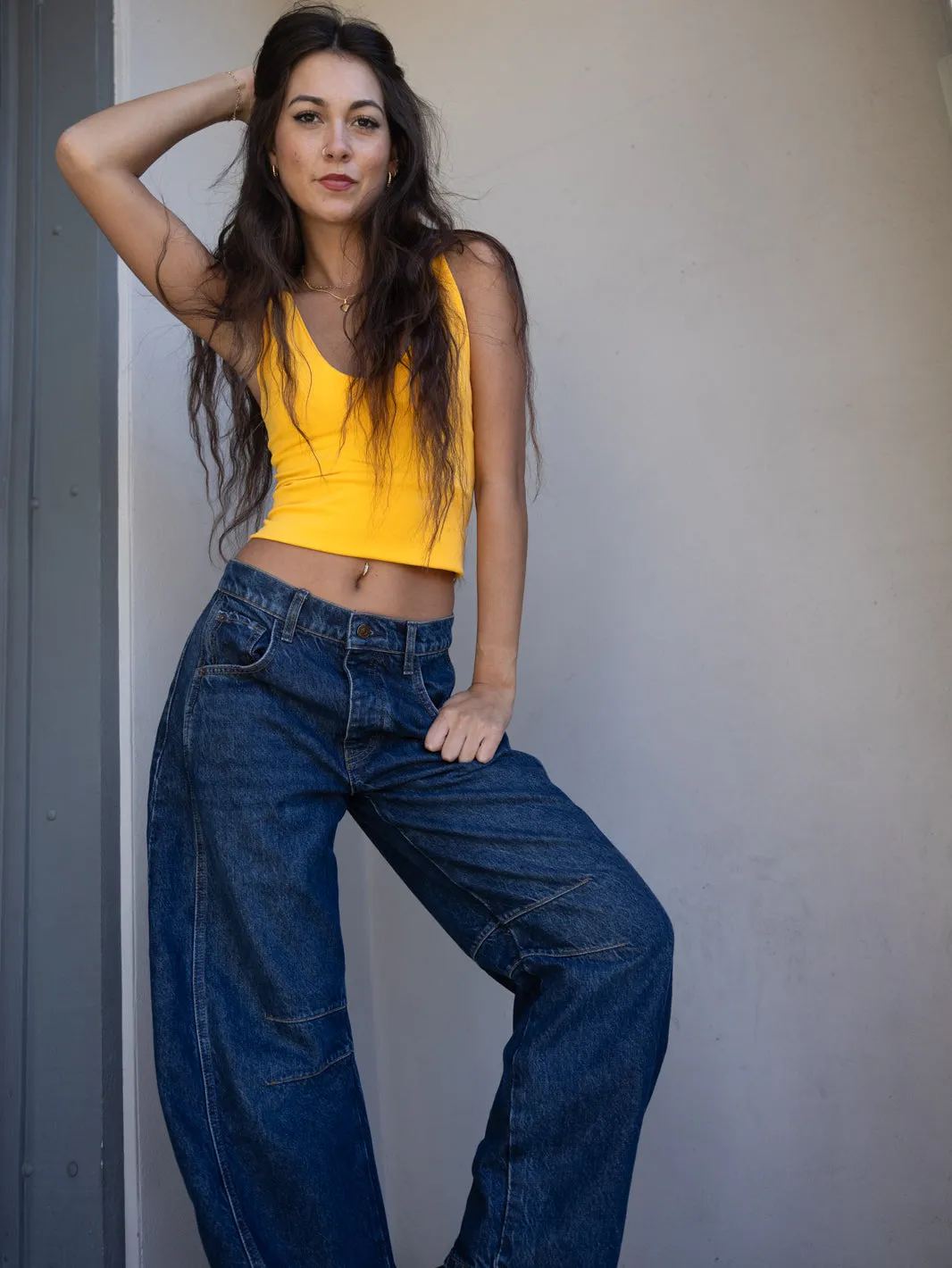 FREE PEOPLE - Seamless V-Neck Cami Top