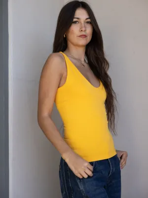 FREE PEOPLE - Seamless V-Neck Cami Top