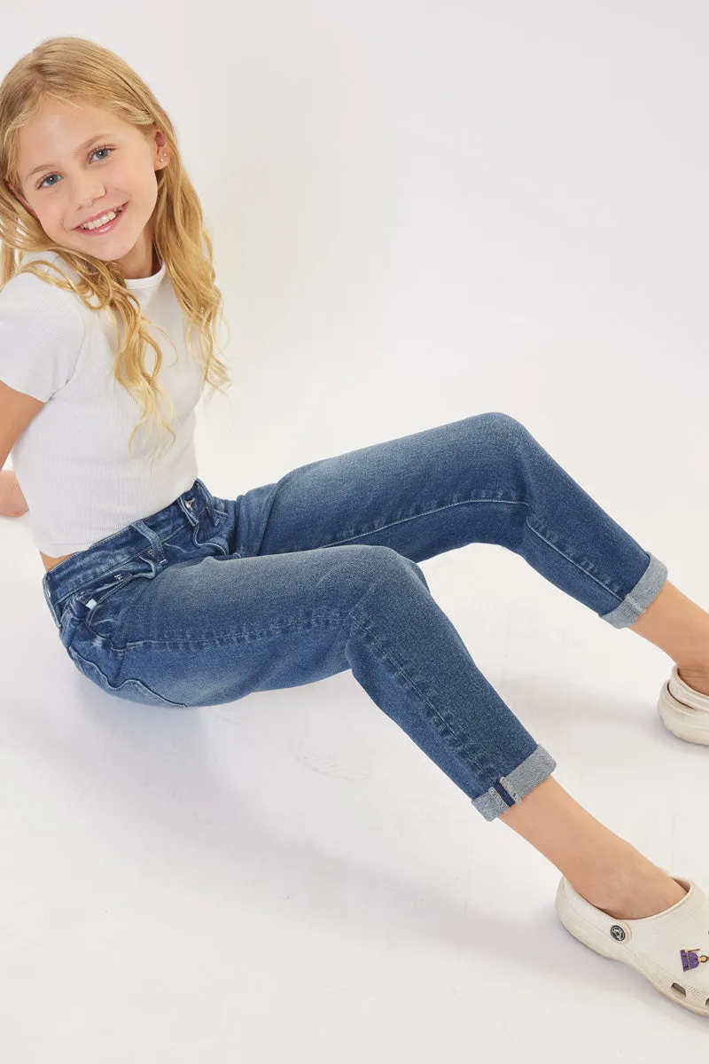 Halo Mid Rise Mini Mom Kid Jeans