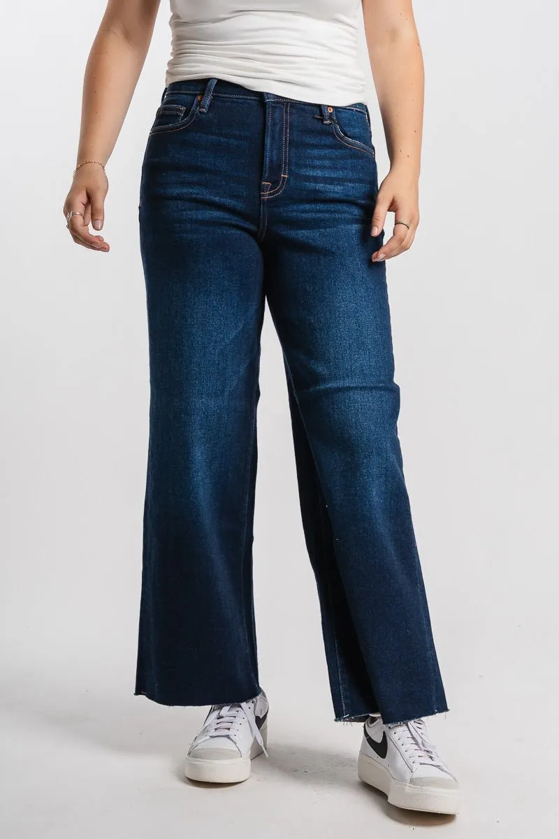 Hidden high rise wide leg jeans dark