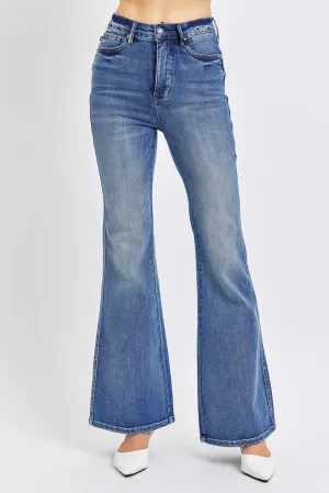 HW Tummy Control Contrast Wash Flare- Judy Blue