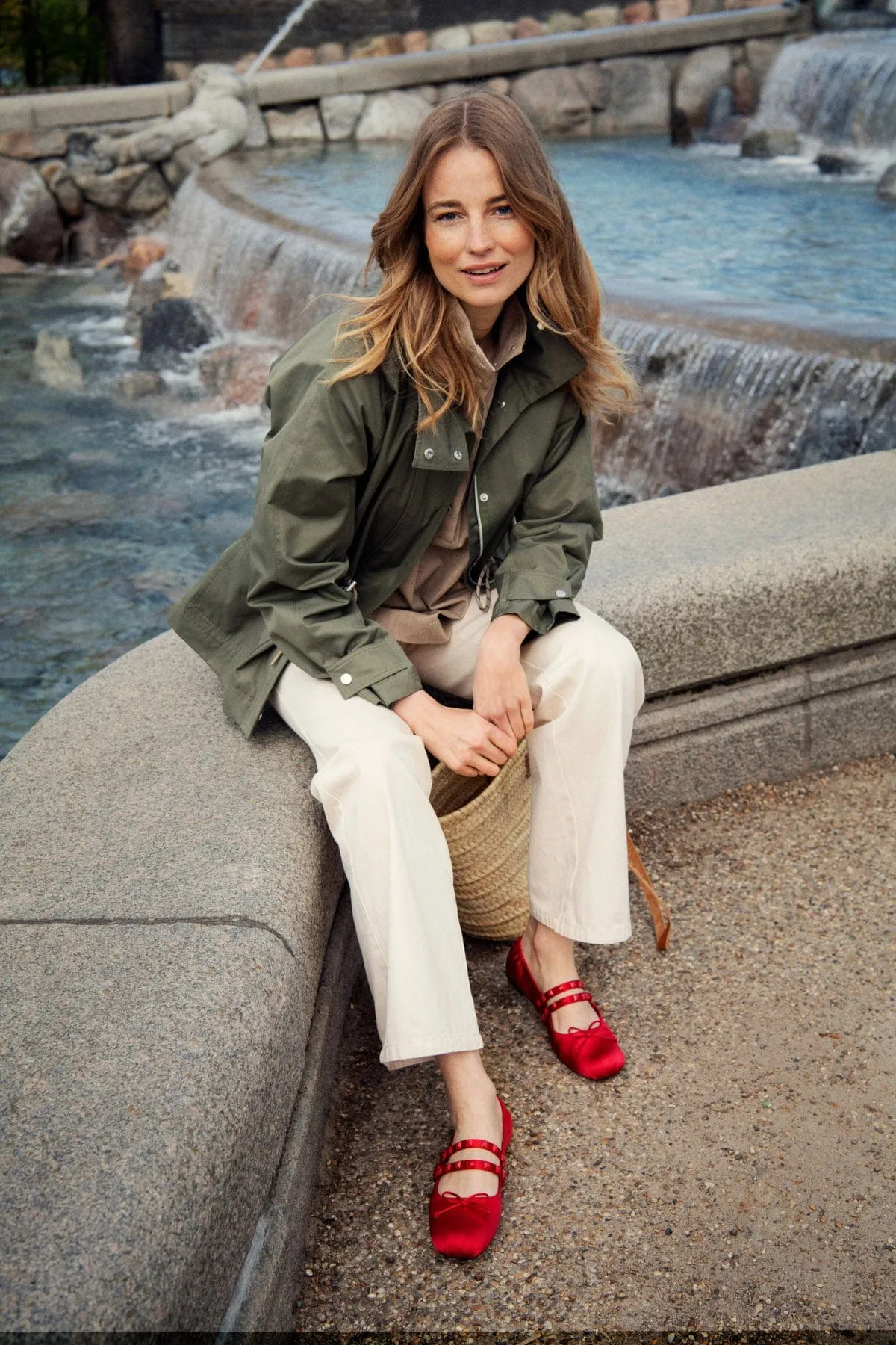 Idris Cotton Blend Utility Jacket - Musk