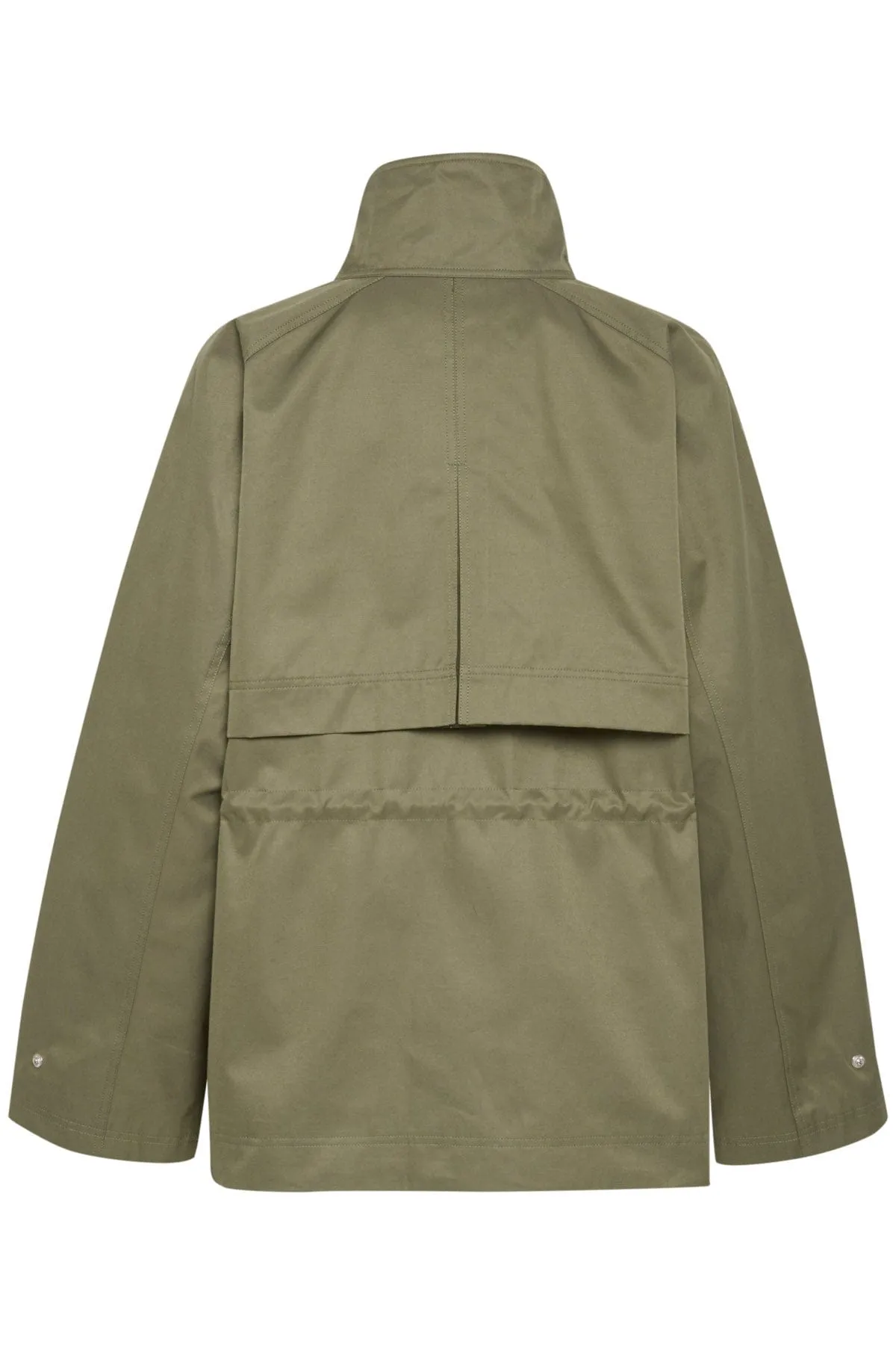 Idris Cotton Blend Utility Jacket - Musk
