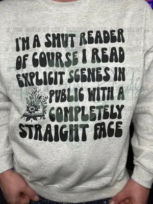 I'm A Smut Reader Of Course Top Design