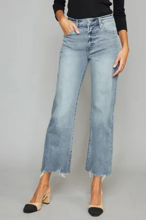 KANCAN Notable Wide Leg Cropped Jeans