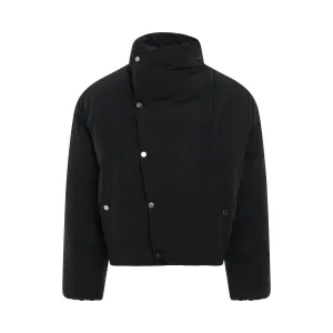 La Doudoune Cocon Button Down Jacket in Black