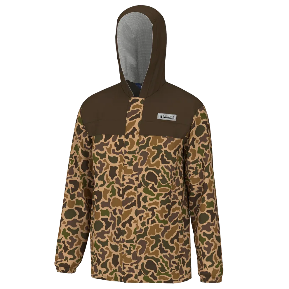 Local Boy Old School Camo Rain Jacket