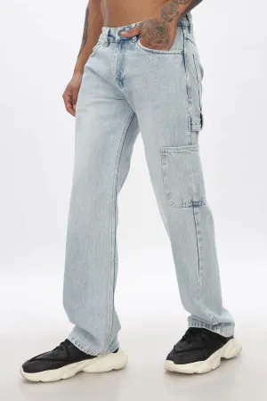 MEN'S CARPENTER JEANS-LIGHT BLUE WASH