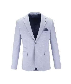 Modern Stylish Cotton Blend Jacket - Blue