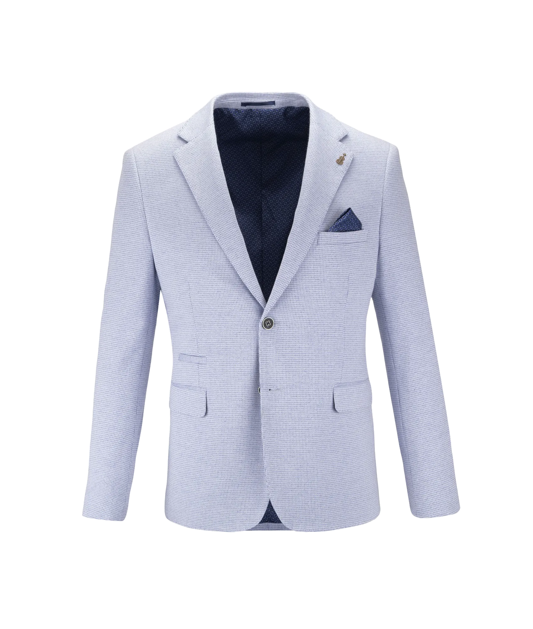 Modern Stylish Cotton Blend Jacket - Blue