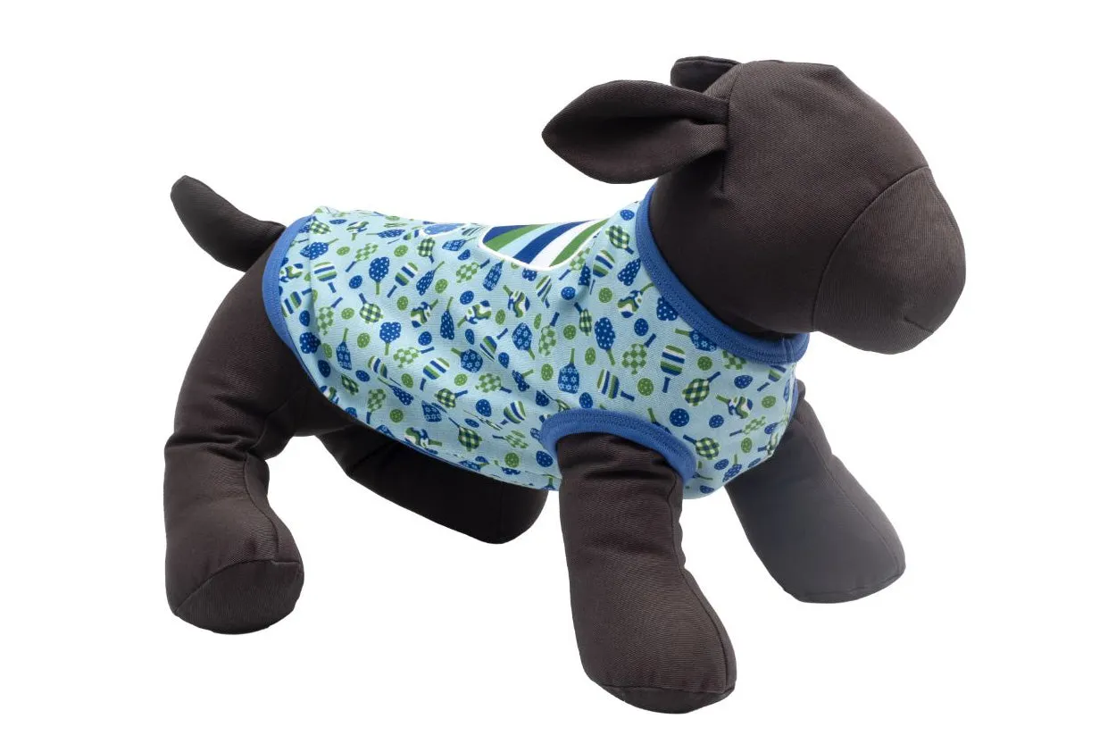 Muscle Tees - Blue Pickleball - Dog Shirt