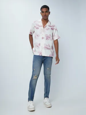 Nuon Blue Straight - Fit Mid - Rise Jeans