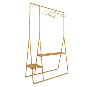 Open wardrobe rack - ginger orange