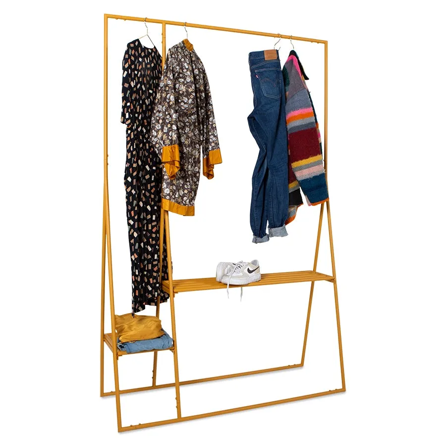 Open wardrobe rack - ginger orange