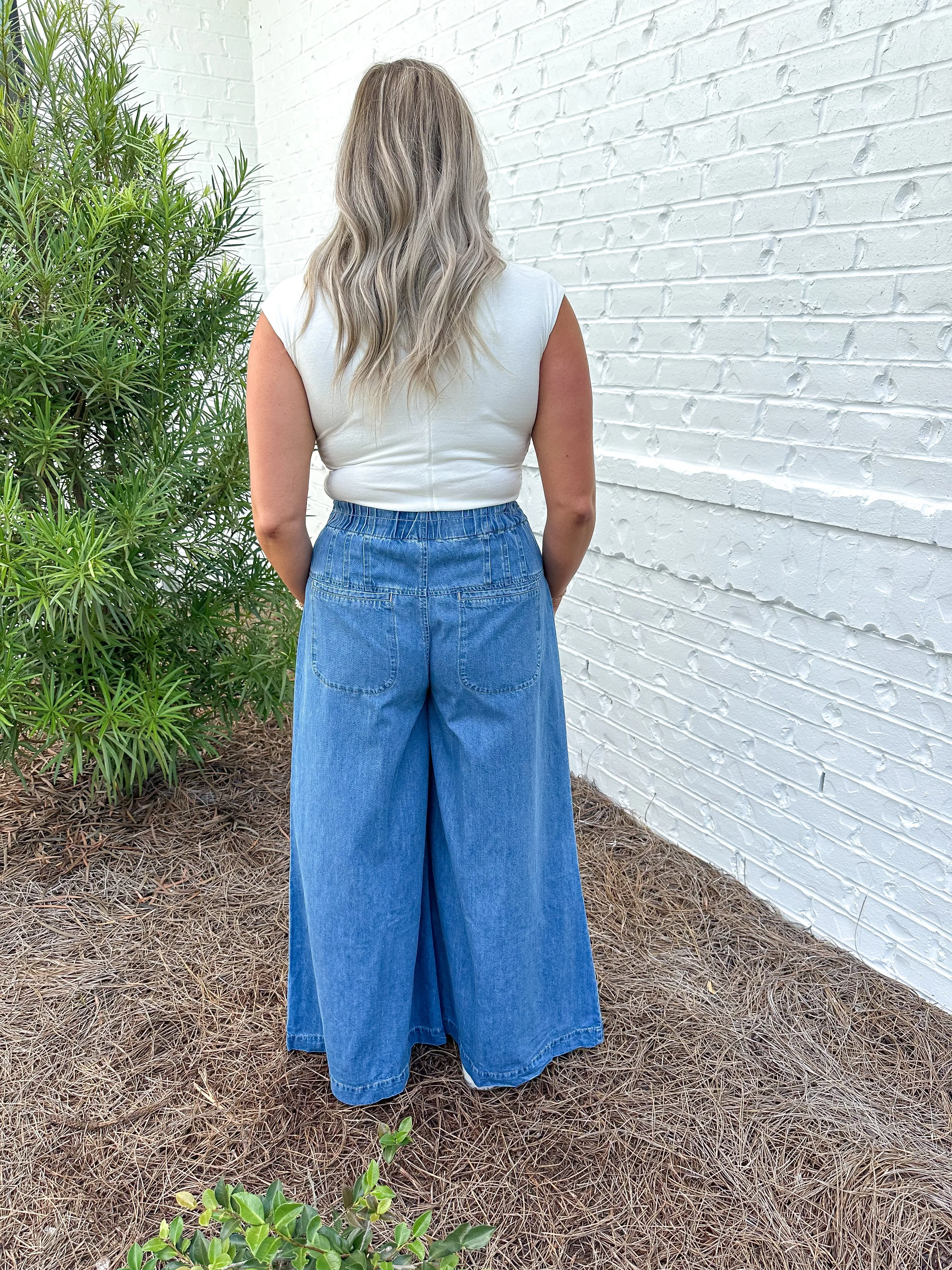 Pleated Yoke Jeans