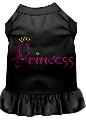 Princess Rhinestone Dress Black Xs