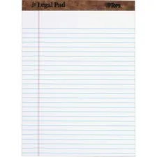 "the Legal Pad" Ruled Perforated Pads, Wide/legal Rule, 50 White 8.5 X 11.75 Sheets, Dozen