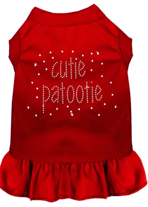 Rhinestone Cutie Patootie Dress Red Xxxl