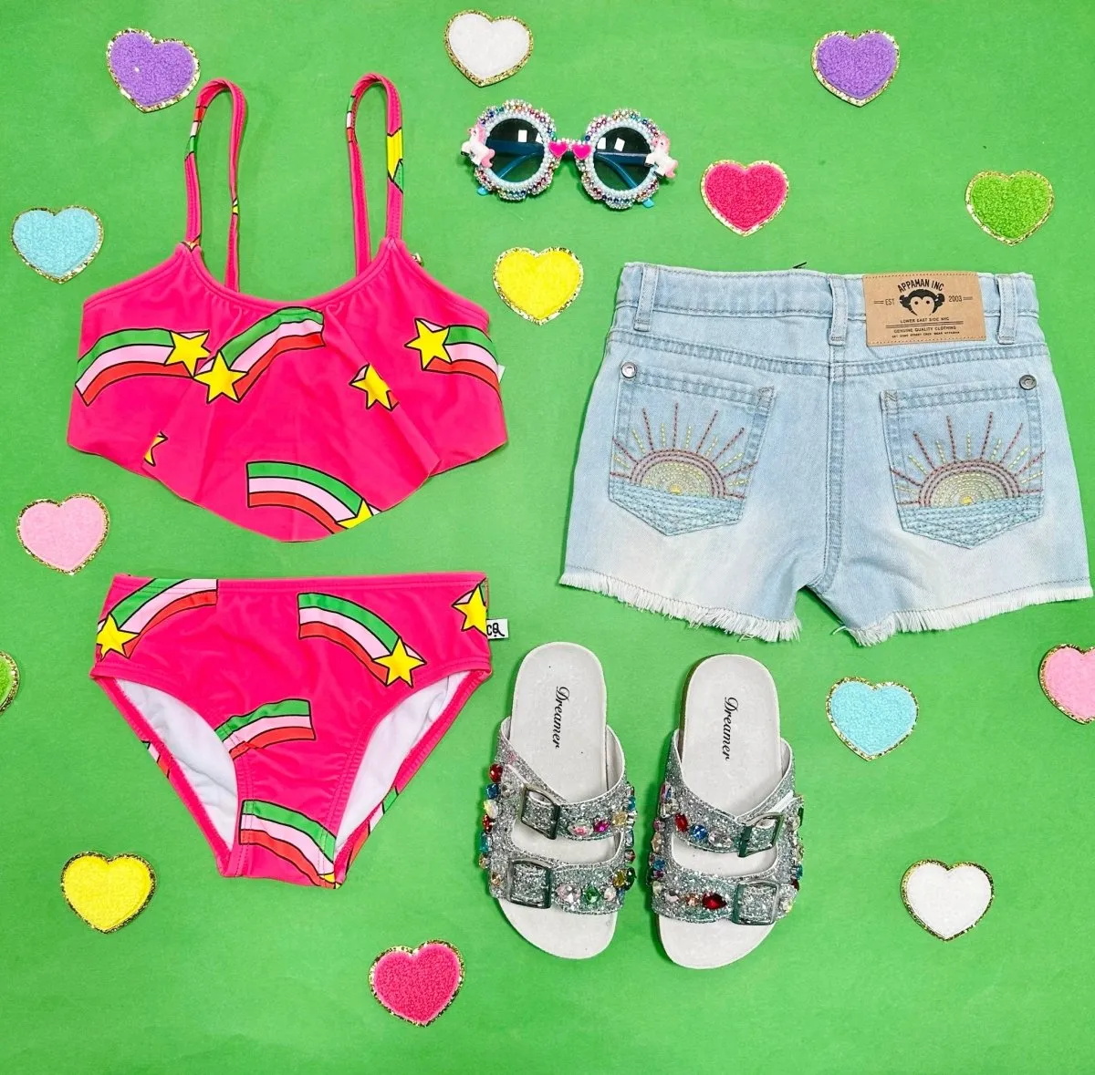 RHODES SUNSHINE DENIM SHORTS